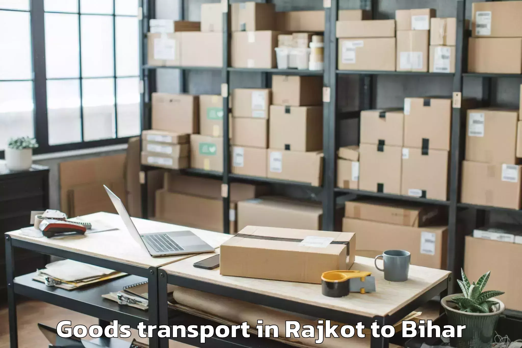 Reliable Rajkot to Sheonar Goods Transport